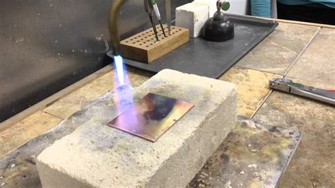 testing the hardness of annealed copper oxidization|copper annealing.